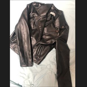 🎉PRICE DROP🎉Charlotte Russe Black leather jacket